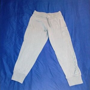 Reebok Pale Gray Women's Jogger Sweatpants with Side Logo